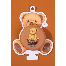 Teddy Island Katlanır Aynalı Saç Fırçası Koyu Kahve