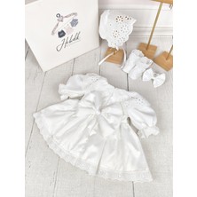 Hobidik Baby Bebek Çocuk Kırık Beyaz Papatya Pelerin Yakalı Mevlüt Elbise Seti