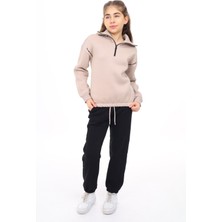 Toontoy Kız Çocuk Nakışlı Eşofman Takım