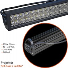 Nyf Off Road LED Bar 10-30V 240W 105 cm 80 LED Beyaz 105X6,5X5 cm