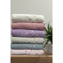 S&R 6 Adet 50x90  cm  El Havlusu Çeyizlik Ponponlu Renkli Asorti