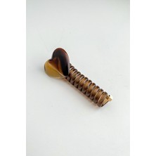 Modex Burgu Elastik Kauçuk Kalp Desenli At Kuyruğu Toka (7cm)