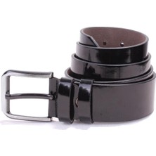 Dagoster DMK26-456 Siyah Rugan 4.5 cm Suni Deri Erkek Kemer