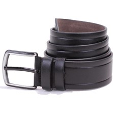 Dagoster DMK26-454 Siyah 4.5 cm Suni Deri Erkek Kemer