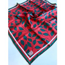 Levidor Tivil Ipek Eşarp 40125 Kırmızı Karışık Desen