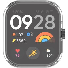 34center Xiaomi Redmi Watch 4 Uyumlu Silikon Kılıf 360 Full