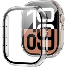 34center Apple Watch 10  Uyumlu (42MM-46MM) Kasa ve Ekran Koruyucu Önü Kapalı