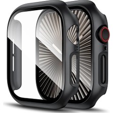34center Apple Watch 10  Uyumlu (42MM-46MM) Kasa ve Ekran Koruyucu Önü Kapalı