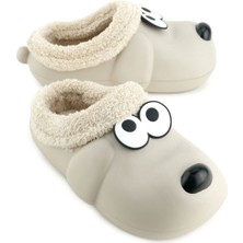 Gezer Kadın Kışlık Ev Bahçe ve Islak Zemine Uygun Eva Içi Peluşlu Ev Botu