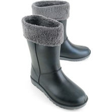 Gezer Kadın Kışlık Pvc Içi Kürklü Su Geçirmez Günlük Çizme