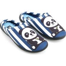Gezer Erkek Çocuk Kışlık Panda Ev Bahçe Rahat Taban Gondol Terlik