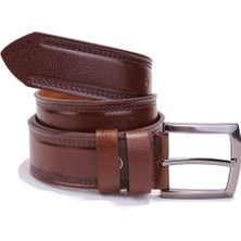 Dagoster DMK26-468DG Kahve 4 cm  Deri Erkek Kemer