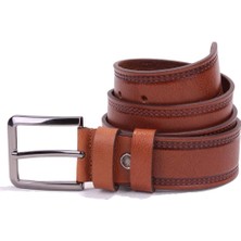 Dagoster DMK26-468DG Taba 4 cm  Deri Erkek Kemer