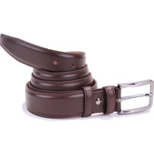 Dagoster DMK26-306DG Kahve 3,5 cm  Deri Erkek Kemer