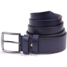 Dagoster DMK26-355 Lacivert 4 cm Suni Deri Erkek Kemer
