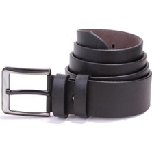 Dagoster DMK26-456 Siyah 4.5 cm Suni Deri Erkek Kemer