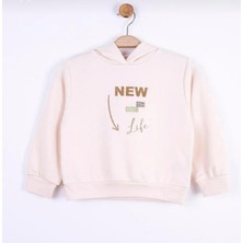 Nk Kids Kız Çocuk Baskılı Kapüşonlu Sweatshirt 35506