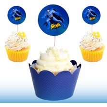 Booddie Batman Karakter Doğum Günü Konsepti & Batman Temalı Pasta Cupcake Süsleme Karton Kürdan 20 Adet