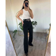 LES PEPES Esnek Fit Palazzo Jeans