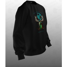Turan Tactics Miyolojik Geyik Tasarımlı  Sweatshirt