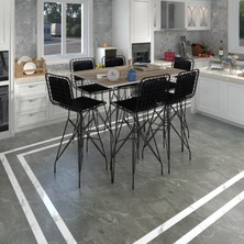 Kenz Life  Knsz Masa Sandalye Takımı HEM105ZENGIN Crdsyh 130*090 6 Sandalye Syhsyh Sırt Minderli