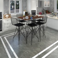 Kenz Life  Knsz Masa Sandalye Takımı HEM105ZENGIN Cvzsyh 130*090 6 Sandalye Syhsyh