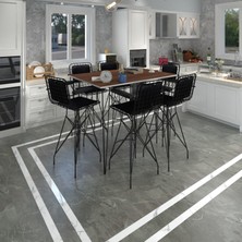 Kenz Life  Knsz Masa Sandalye Takımı HEM105ZENGIN Cvzsyh 130*070 6 Sandalye Syhsyh Kolçaklı Sırt Minderli