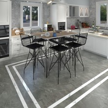 Kenz Life  Knsz Masa Sandalye Takımı HEM105ZENGIN Crdsyh 130*070 6 Sandalye Syhsyh Kolçaklı