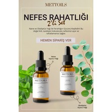 Mettoils Nefes ve Burun Tıkanıklığı Için Açıcı Saf & Doğal Nane ve Okaliptüs Uçucu Yağ Seti