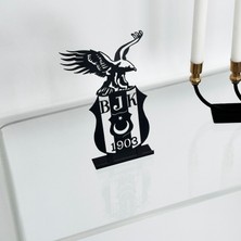 Beşik Taş Arma  Metal Dekoratif Obje Biblo, Bjk Masa Süsü, Takım Logosu, Taraftar Hediyesi