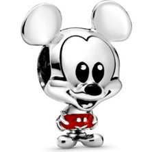 Hector Co Jewellery Disney Kırmızı Pantolonlu Mickey Mouse 925 Ayar Günüş Charm
