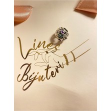 Hector Co Jewellery Orman Kuşları ve Yapraklar Charm 925 Ayar Gümüş