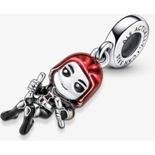 Hector Co Jewellery Black Widow 925 Ayar Gümüş Charm Marvels