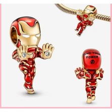 Hector Co Jewellery Iron Man Charm Marvels 925 Ayar Gümüş