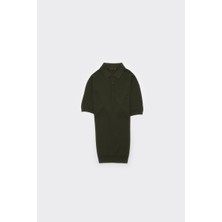 Düğmeli Polo Yaka Kısa Kol Erkek T-Shirt