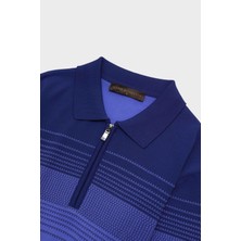 Fermuarlı Polo Yaka Kısa Kol Erkek T-Shirt