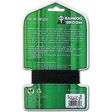 Bamboo Groom Köpekler Yıkamak Için Avuç Içi Lastik Uçlu Fırça