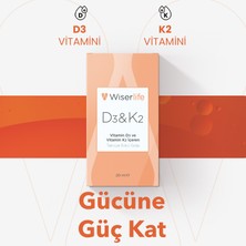 Wiserlife D3&K2 Vitamin D3 ve Vitamin K2 İçeren Takviye Edici Gıda 20 ml