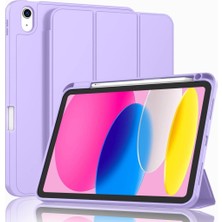 Apple iPad 10. Nesil 10.9 2022 Kılıf Kalem Bölmeli Smart Case A2696 A2757 A2777