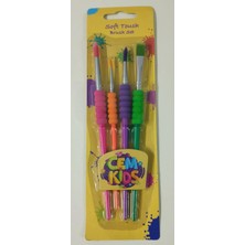 Nova Color Akrilik Boya 6 Renk 17 ml - Cem Fırça Seti 4lü - Brons Tuval 25*35