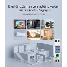 Tomzn Akıllı Kaçak Akım ve Voltaj Akım Koruma Rölesi 63A Wifi Özellikli Smartlife