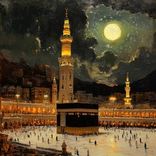 Aden Dekoratif Dini Kabe Kanvas Tablo