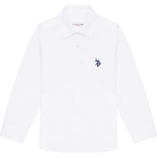 U.S. Polo Assn. Kız Çocuk Beyaz Gömlek Desenli 50289206-VR013