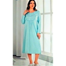 Dowry Uzun Kol Gecelik Anne Geceliği