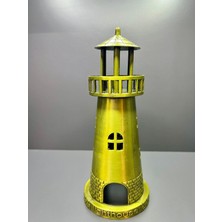 Light House Minyatür Ofis Masaüstü Metal Heykel Biblo