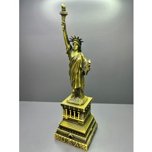 Özgürlük Heykeli Minyatür Ofis Masaüstü Metal Orta Boy Heykel Biblo
