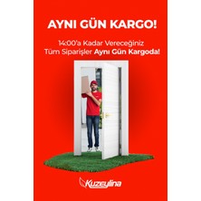 Kuzeylina 6'lı Kırmızı Kalp Yılbaşı Ağacı Süsü - 3mm Keçe, Altın Ipli