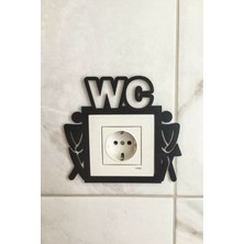 Kuzeylina Wc Tuvalet Dekoratif Priz Çerçevesi - Ahşap Mdf