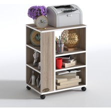 Kenzlife ofis yazıcı masası berubetto106 crd 106*090*60 tekerlekli sekreter
