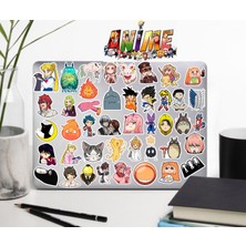 Anime Mix Seri 2 Sticker Telefon Laptop Notebook Tablet Defter Matara Stiker Etiket